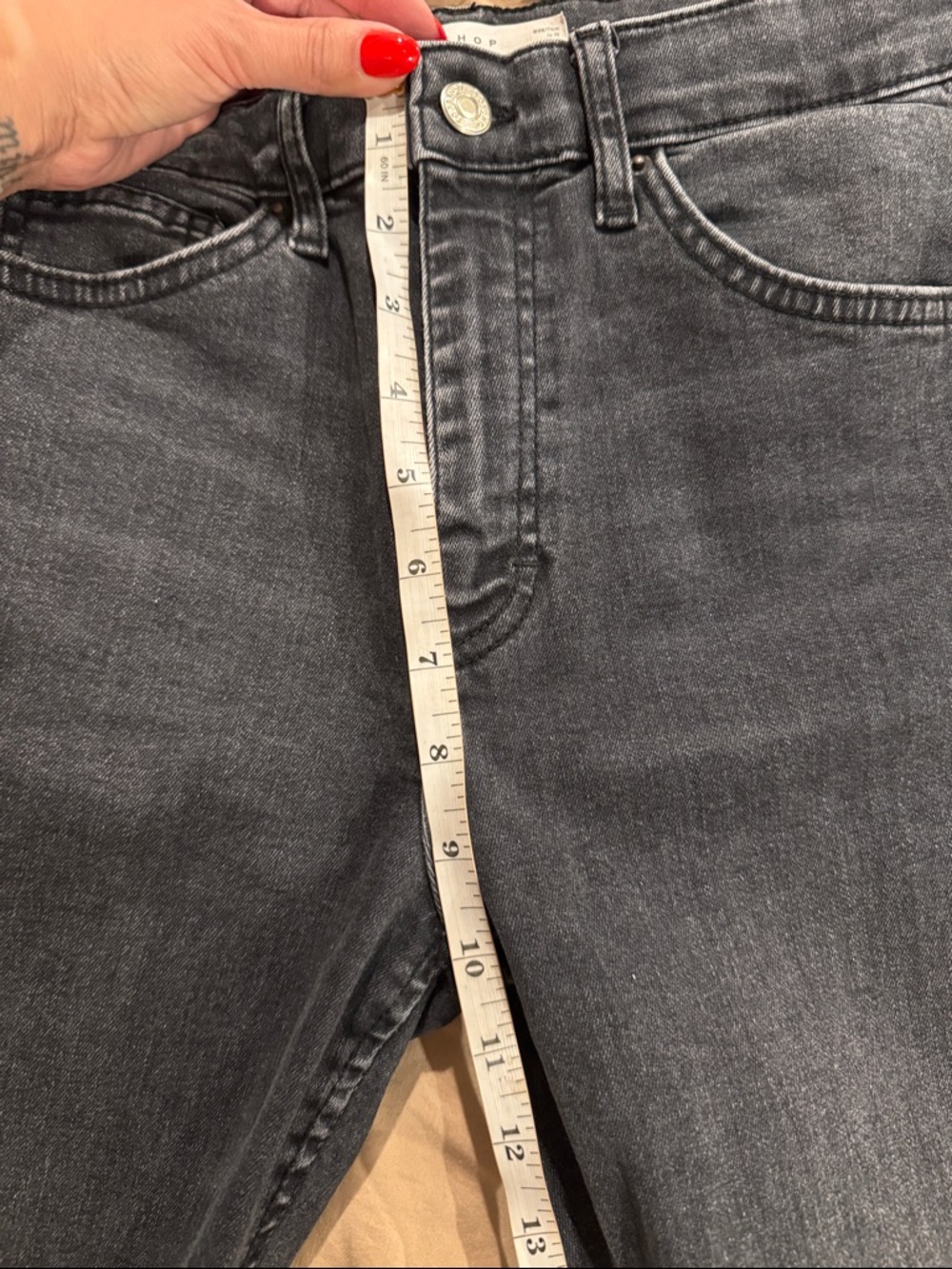 TOP SHOP JAMIE Jeans - Gray - Picture 4 of 5